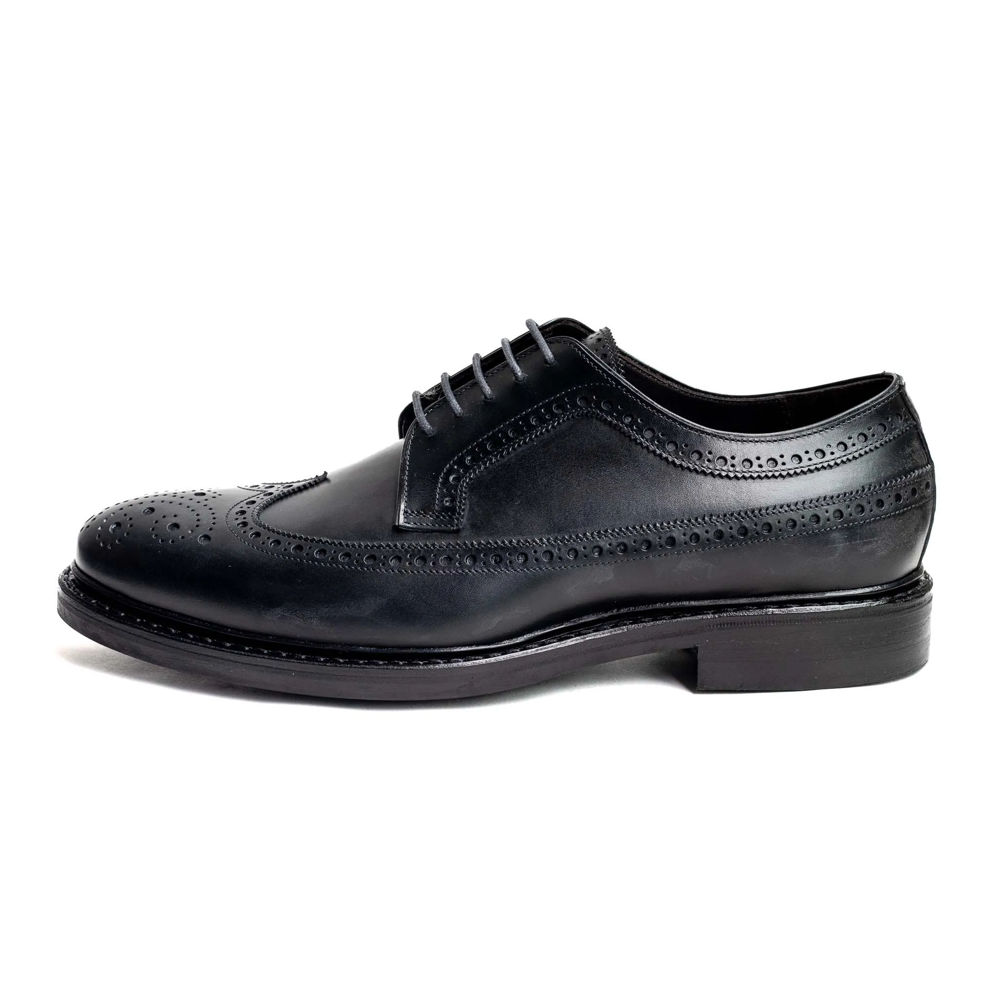 Men's Full Brogue Derby (Dainite Sole) / Black Calf 98652