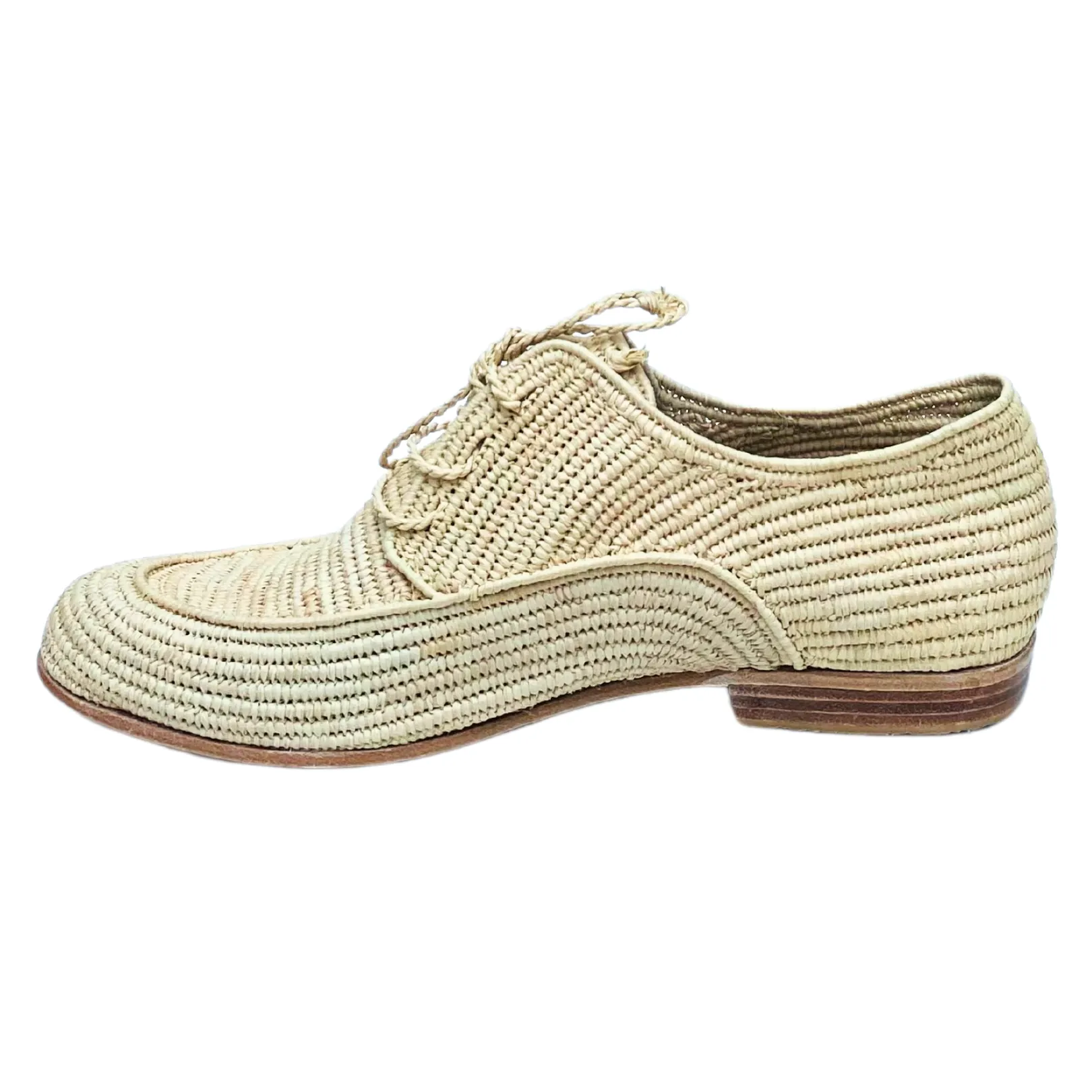 Men's Raffia Brogue (Natural)