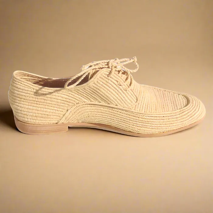 Men's Raffia Brogue (Natural)