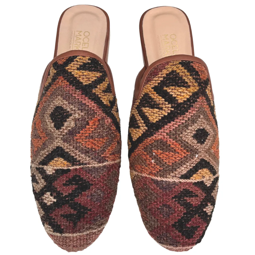 Men's Turkish Kilim Mule Tans