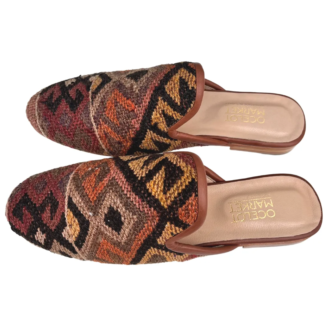 Men's Turkish Kilim Mule Tans