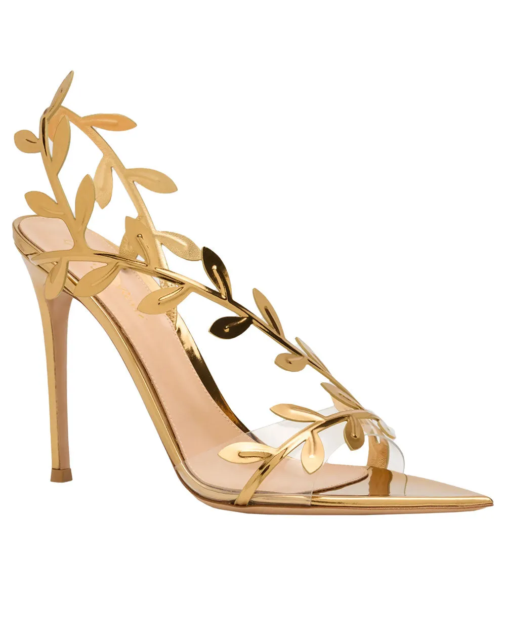 Metallic Branch Sandal in Gold