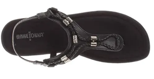 Minnetonka Moccasin Sandal, Pico, Black