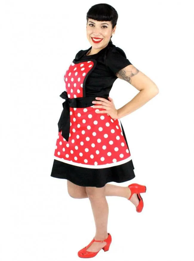 Minnie Mouse Polkadot Two-Tier Apron