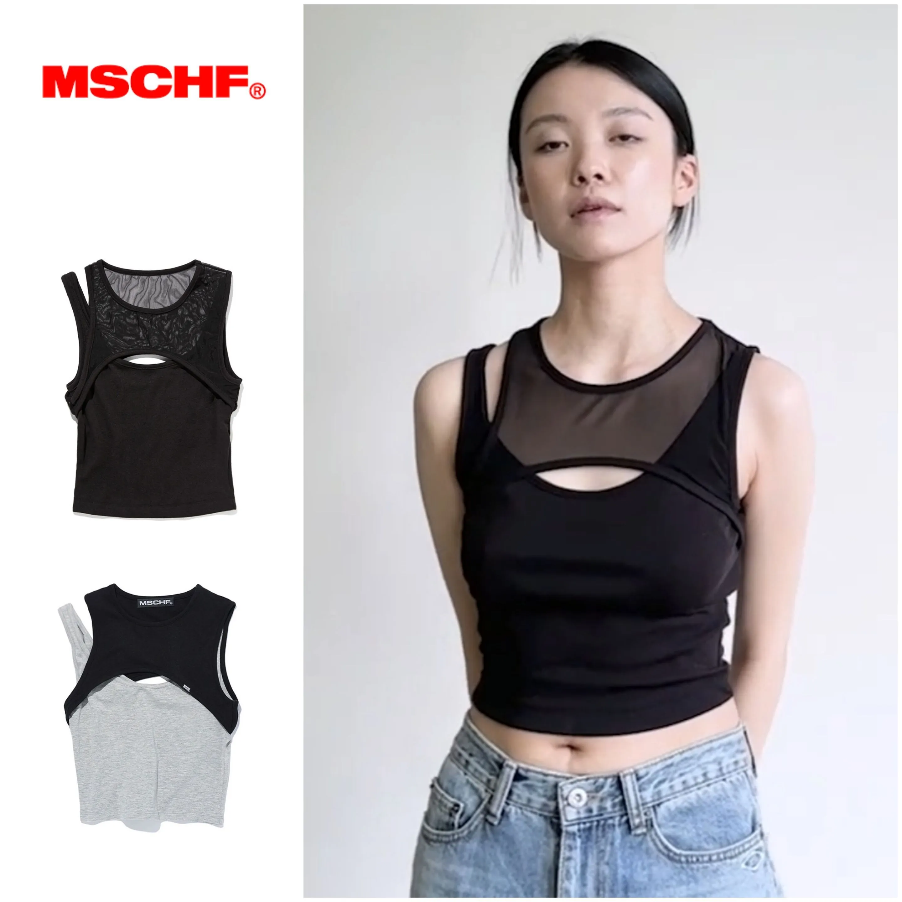 MISCHIEF  |Unisex Street Style Logo Tanks & Camisoles