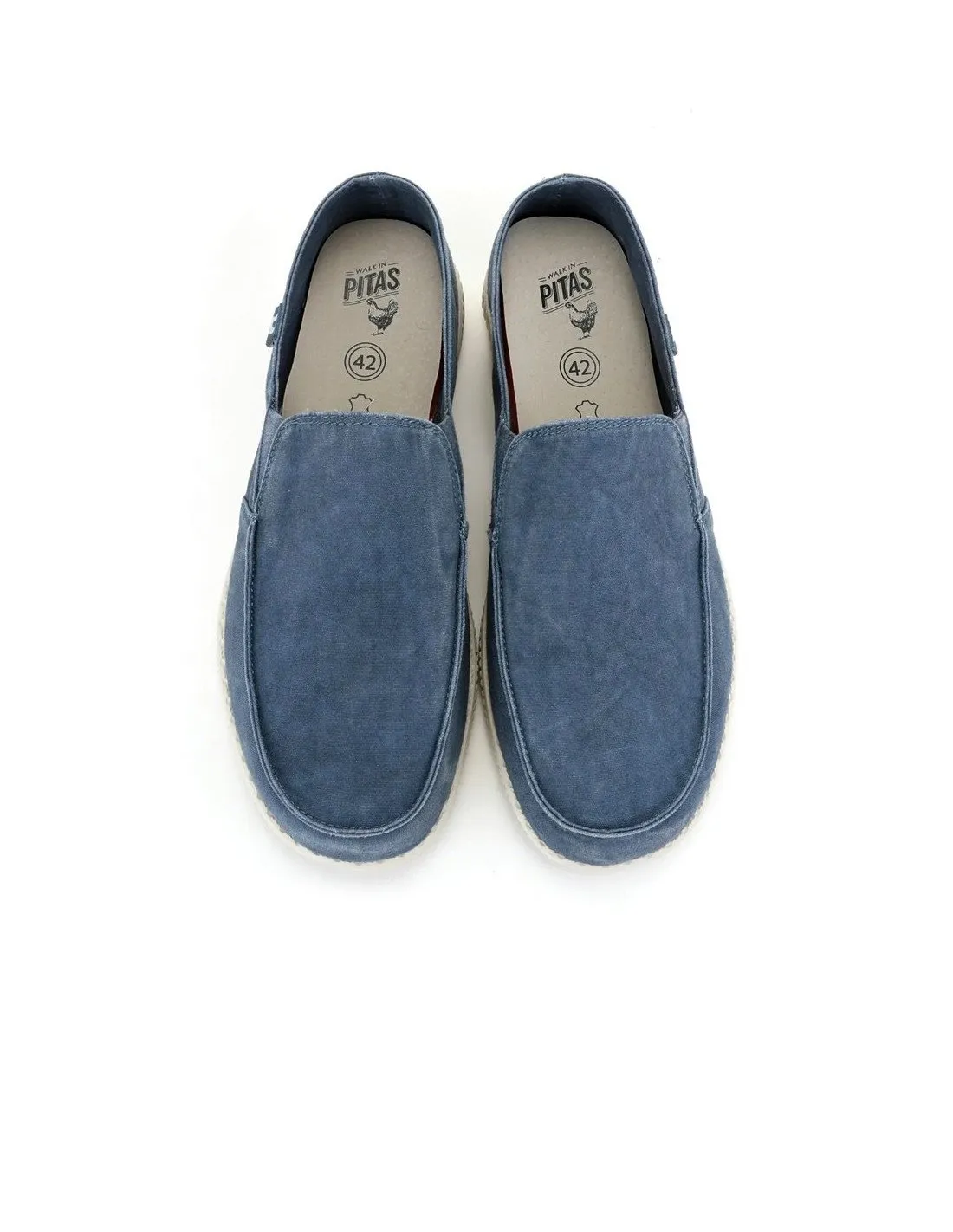 Mocassini Pitas uomo slip on wp150 azure