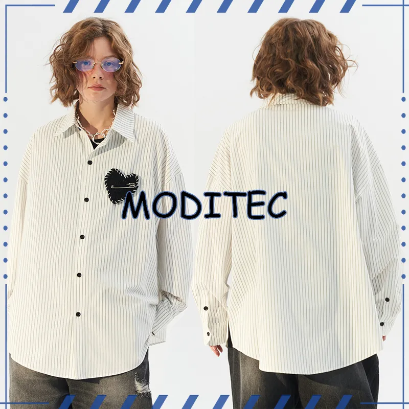 MODITEC  |Unisex Street Style Oversized Shirts