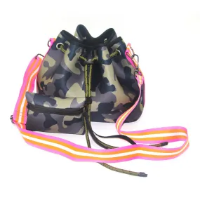 Neoprene Bucket Crossbody Bag