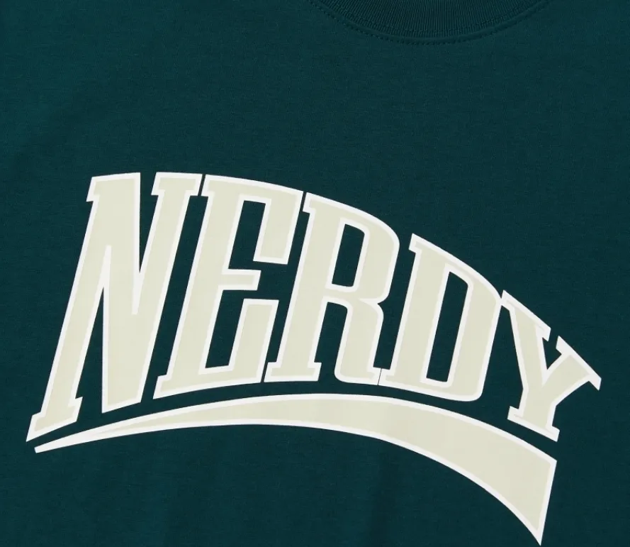 NERDY  |Unisex Street Style Logo T-Shirts