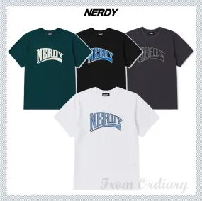 NERDY  |Unisex Street Style Logo T-Shirts