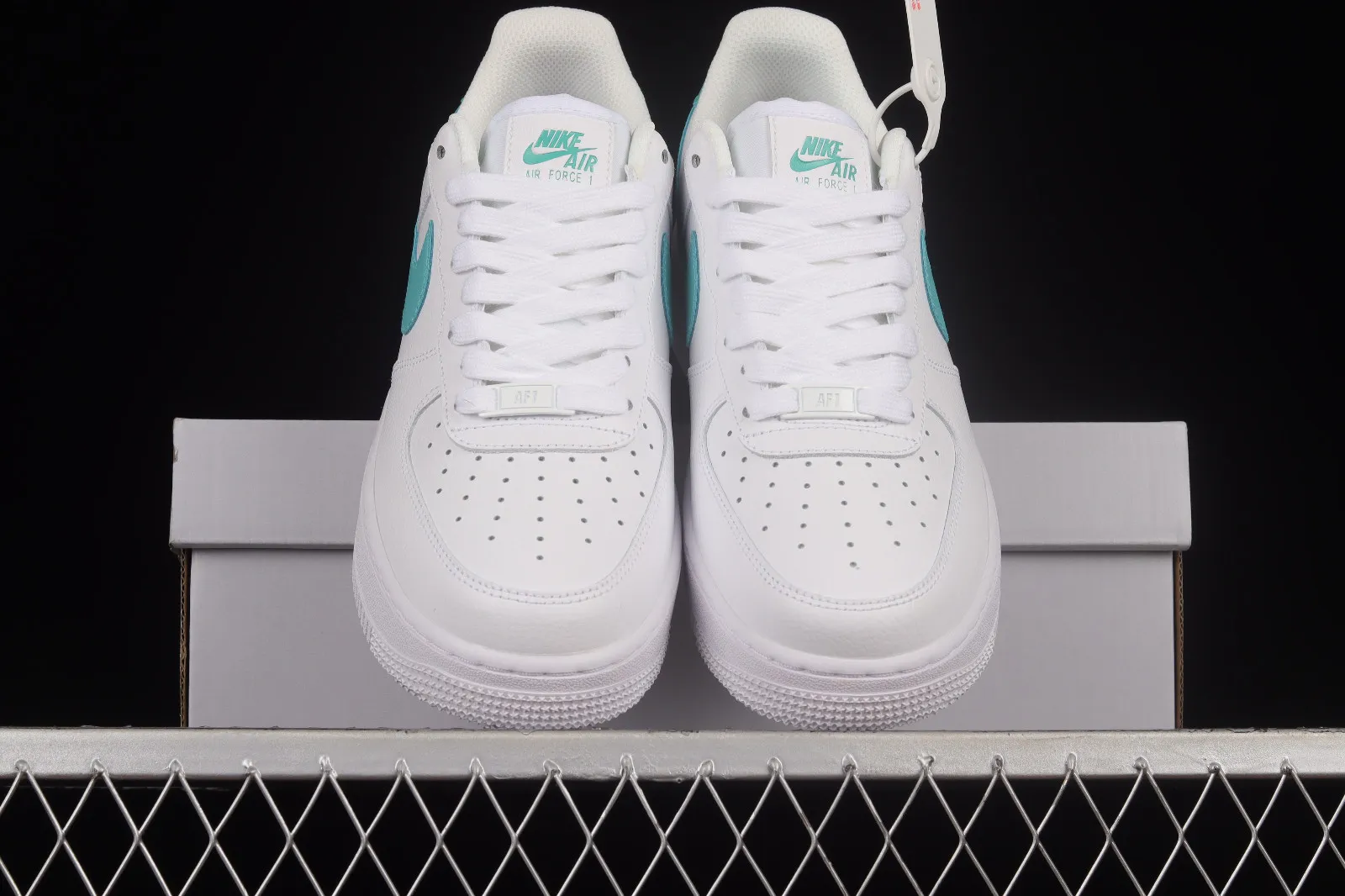 Nike Air Force 1 07 Low White Washed Teal Shoes DD8959-101