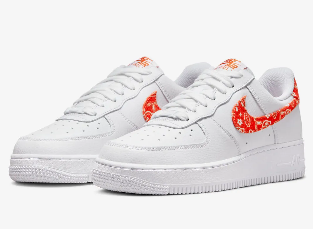 Nike Air Force 1 Low Orange Paisley White DJ9942-102