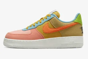 Nike Air Force 1 Low Sun Club Pink Olive Blue DQ4531-700