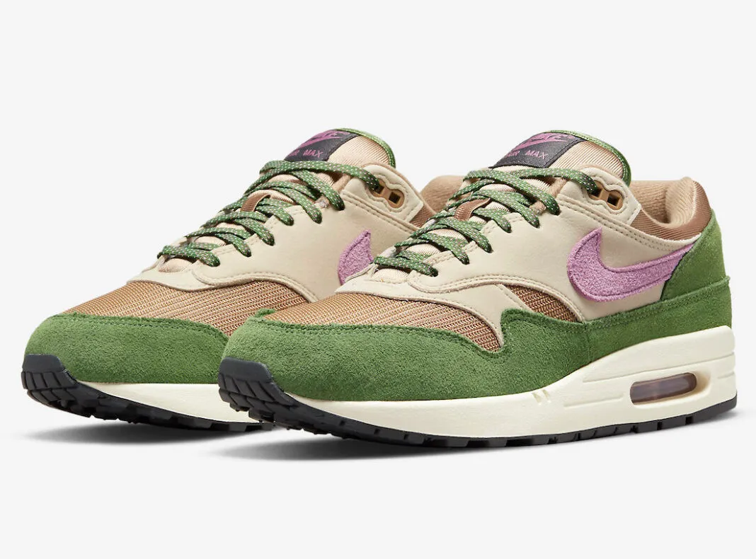 Nike Air Max 1 SH Treeline Treeline Light Bordeaux Dark Driftwood DR9773-300