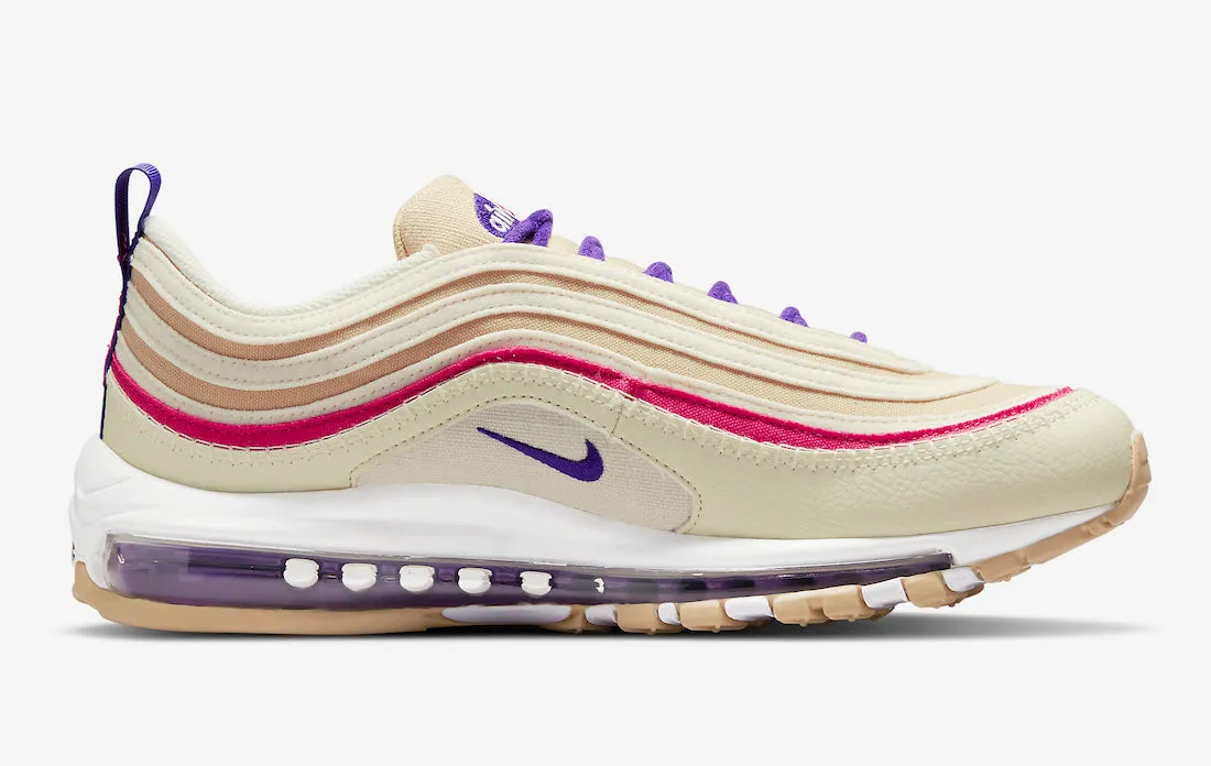 Nike Air Max 97 Air Sprung Sesame Coconut Milk Phantom Electro Purple DH4759-200