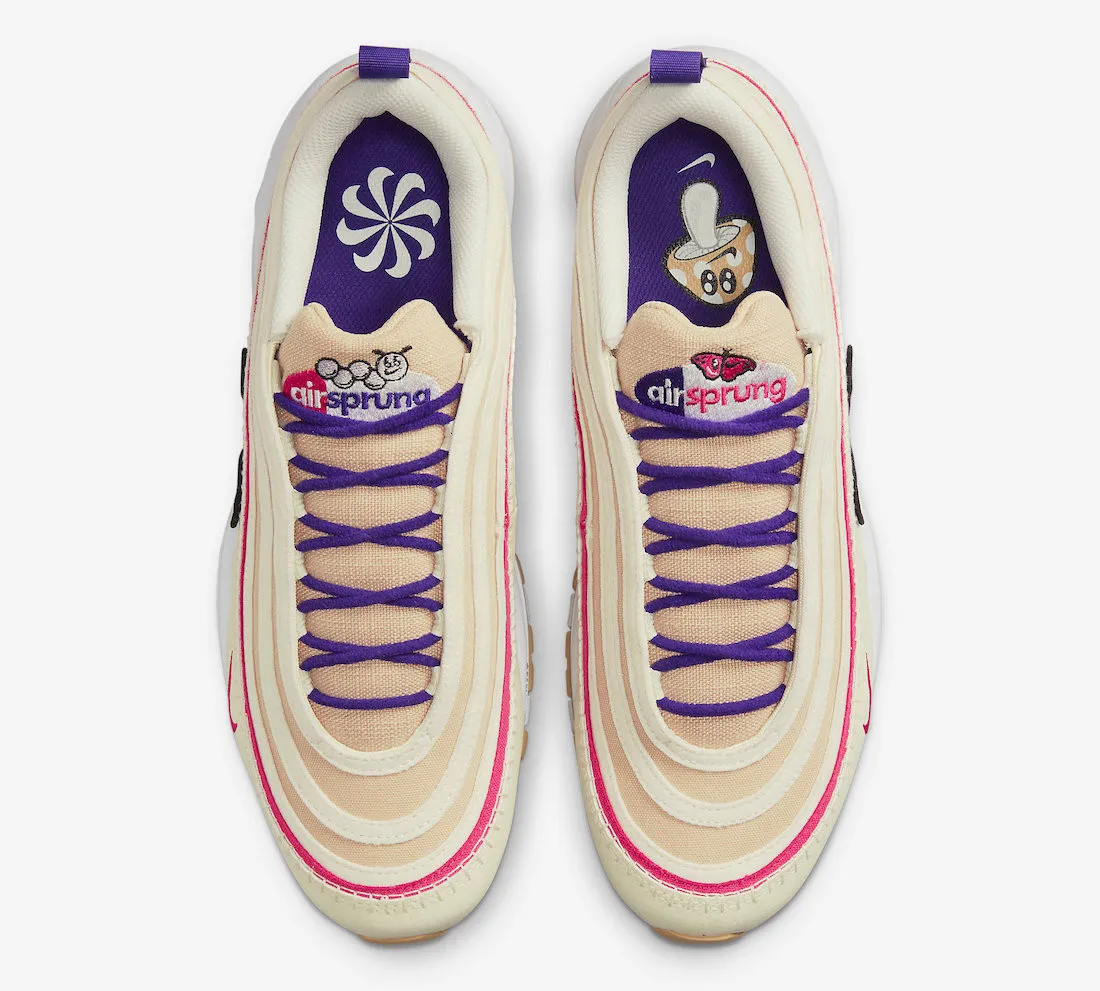 Nike Air Max 97 Air Sprung Sesame Coconut Milk Phantom Electro Purple DH4759-200