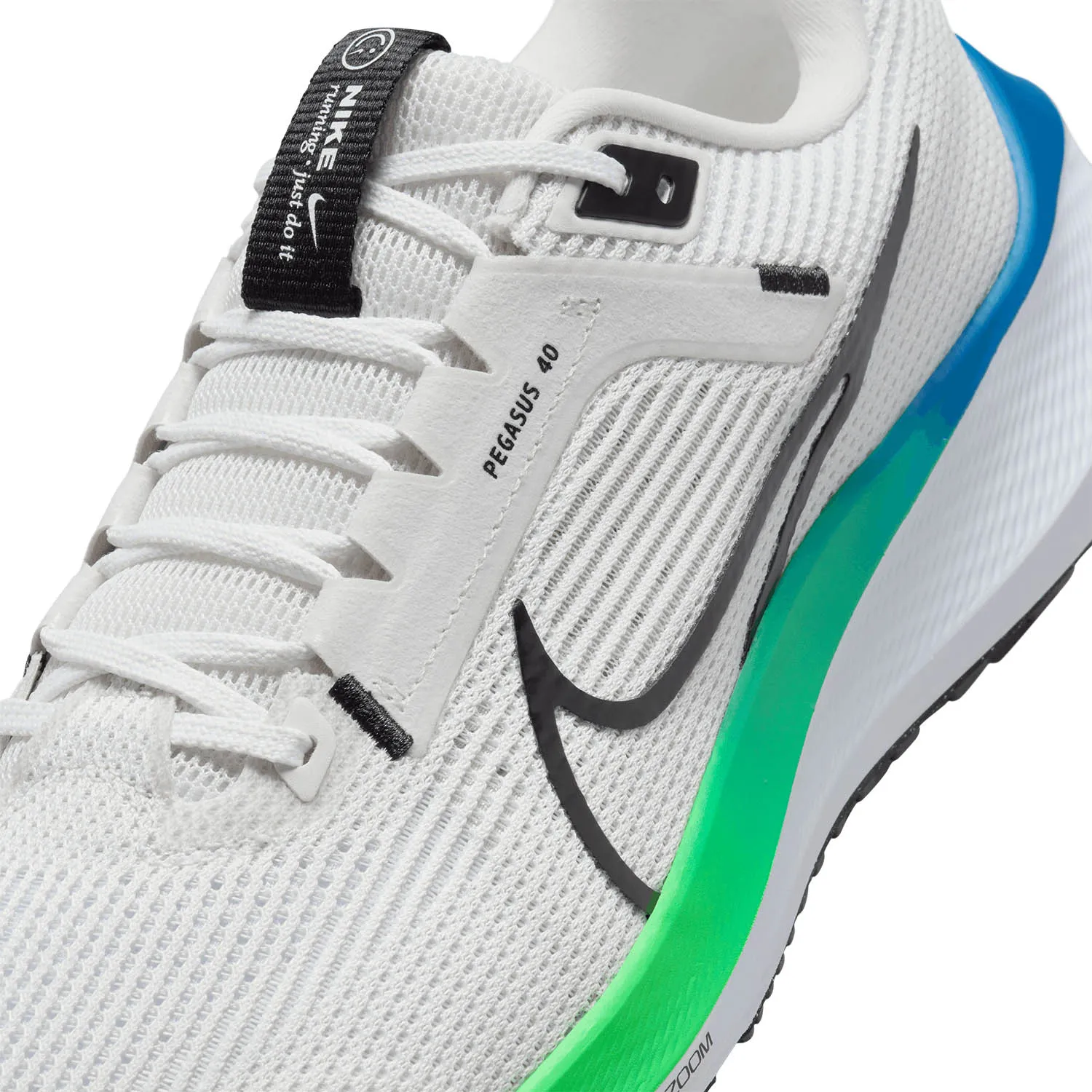 Nike Air Zoom Pegasus 40  Platinum Tint/Black/White/Green Strike