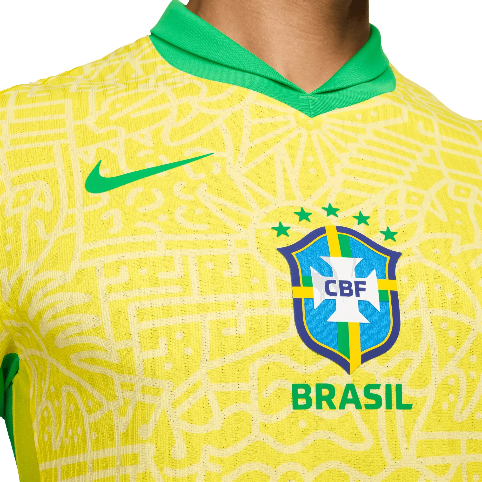 Nike Men's Brazil 2024/25 Dri-FIT ADV Home Jersey Yellow/Green