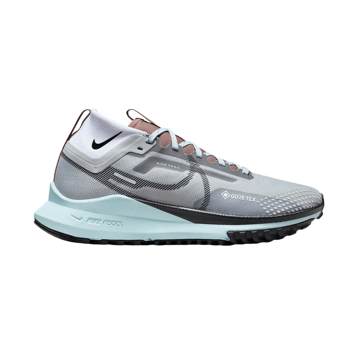 Nike React Pegasus Trail 4 GTX  Light Smoke Grey/Black/Glacier Blue