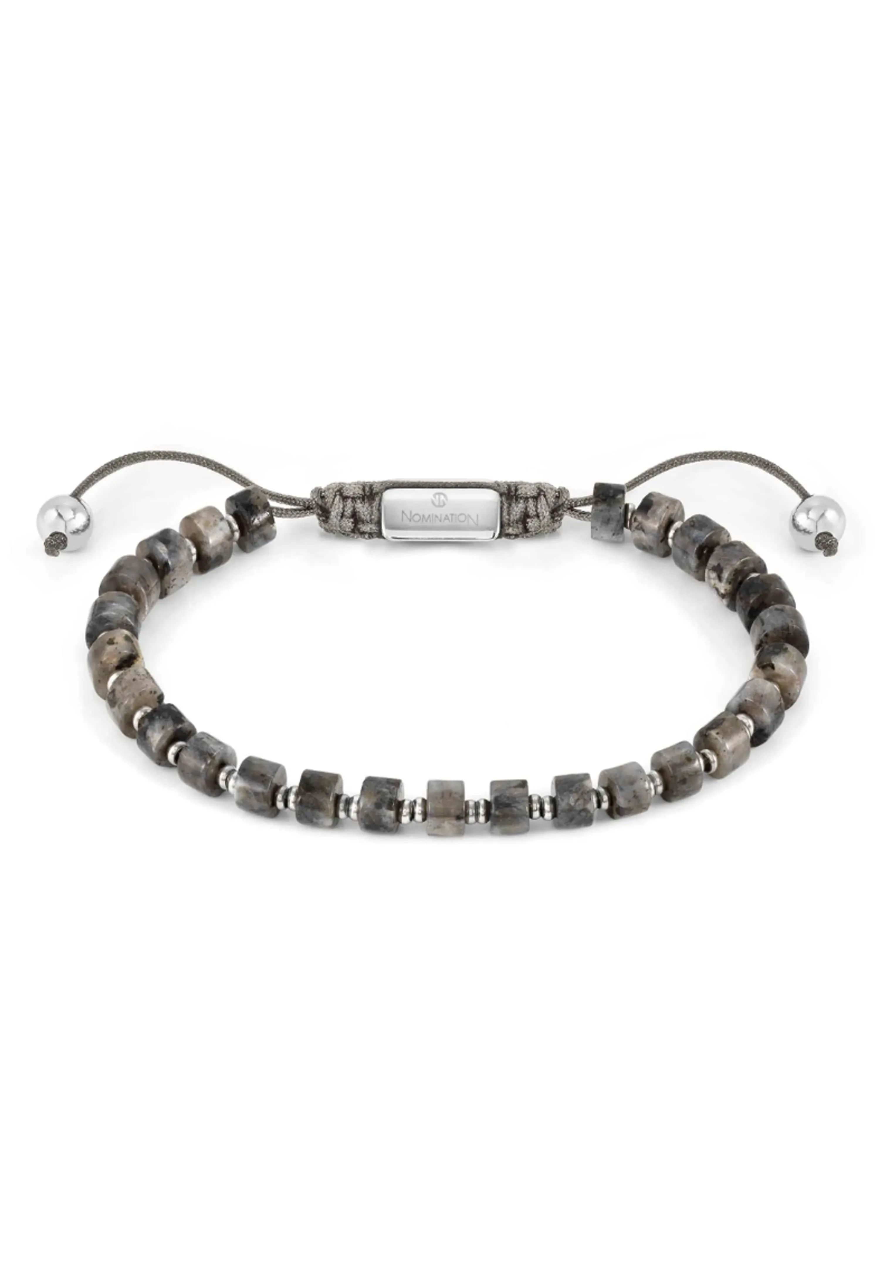 Nomination Instinct Style Grey Jasper Bracelet Stainless Steel