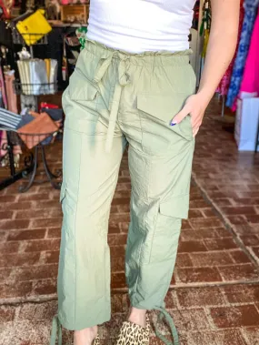 Olive Cargo Joggers