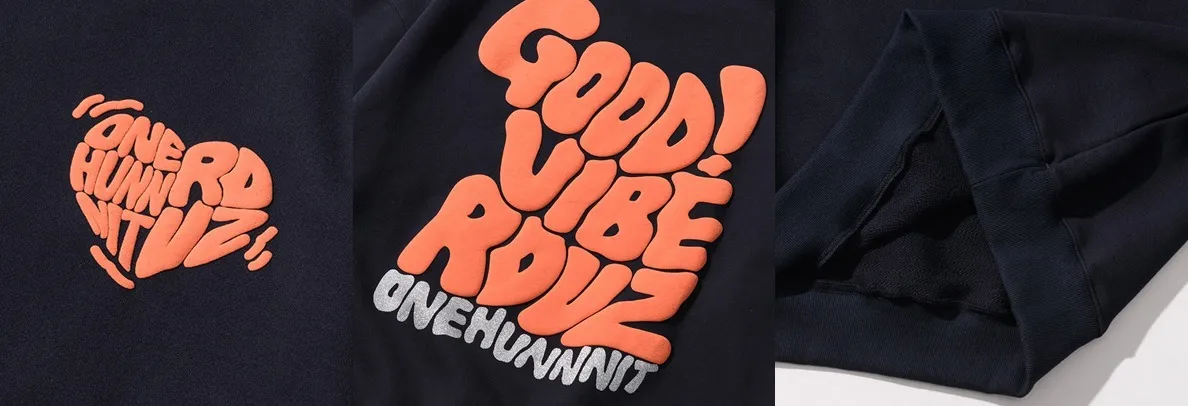 ONEHUNNNIT  |Unisex Street Style Collaboration Sweatshirts