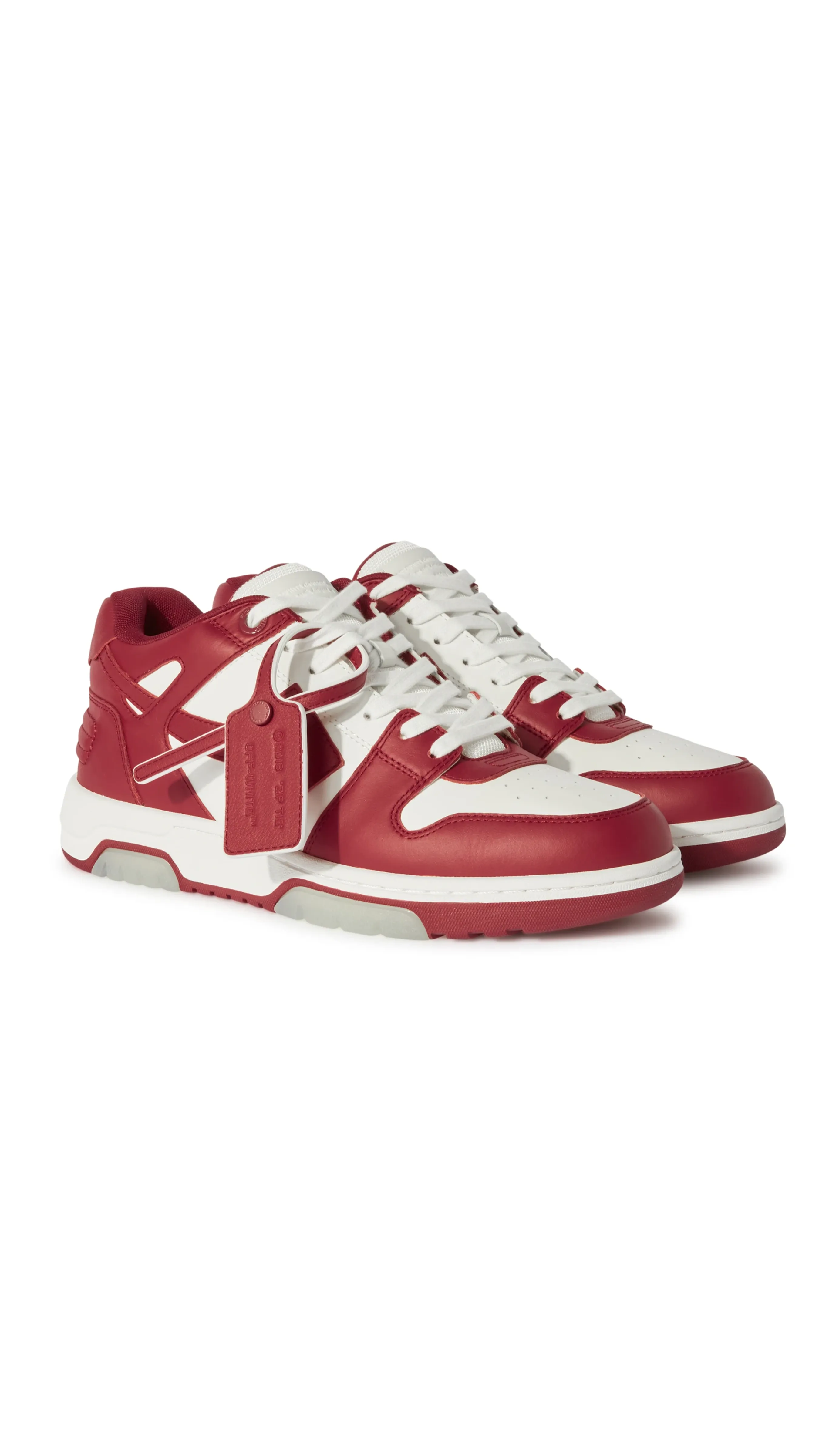 Out Of Office Calf Leather Sneakers - Red