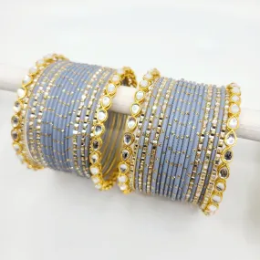 Pardeep Grey Bangle Set