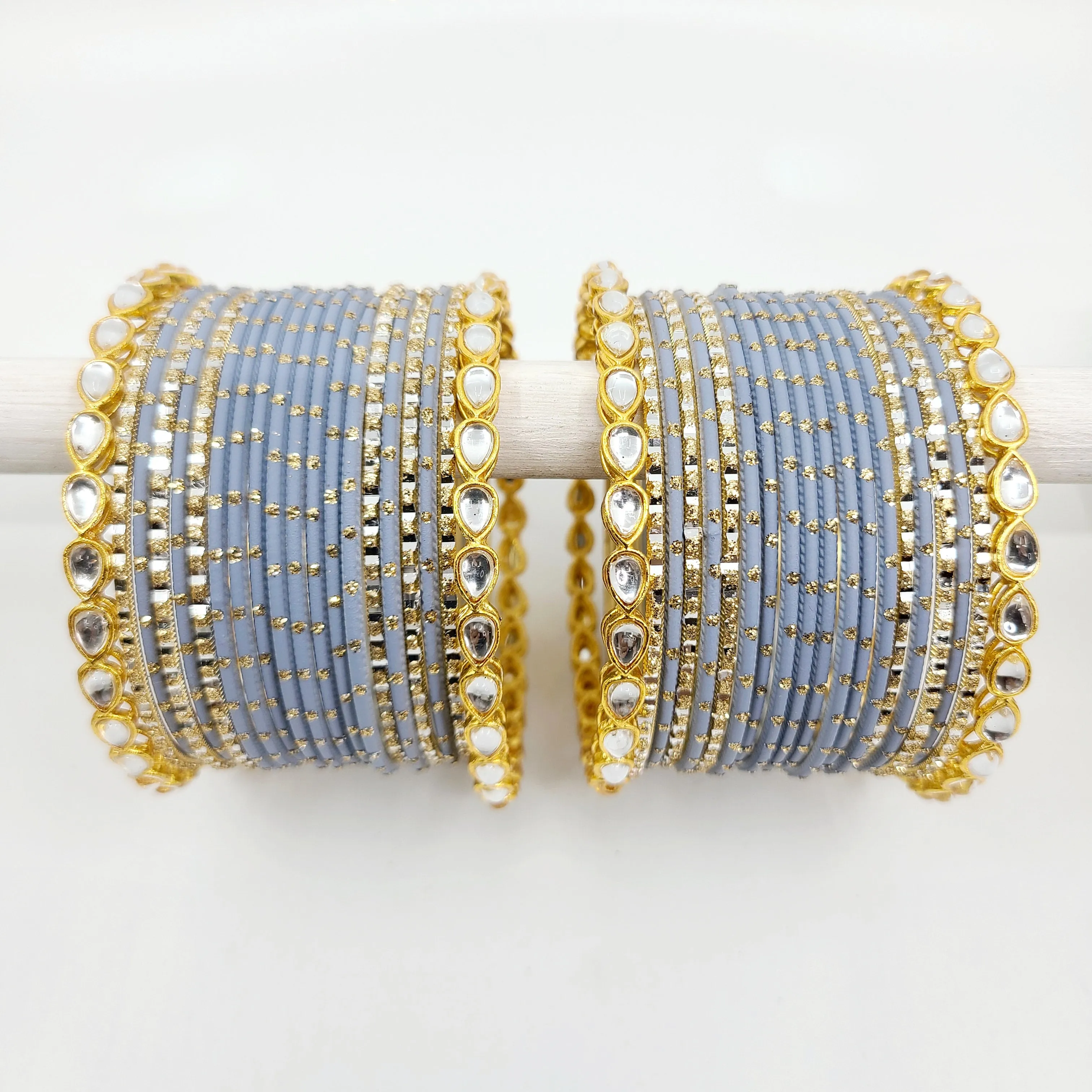 Pardeep Grey Bangle Set