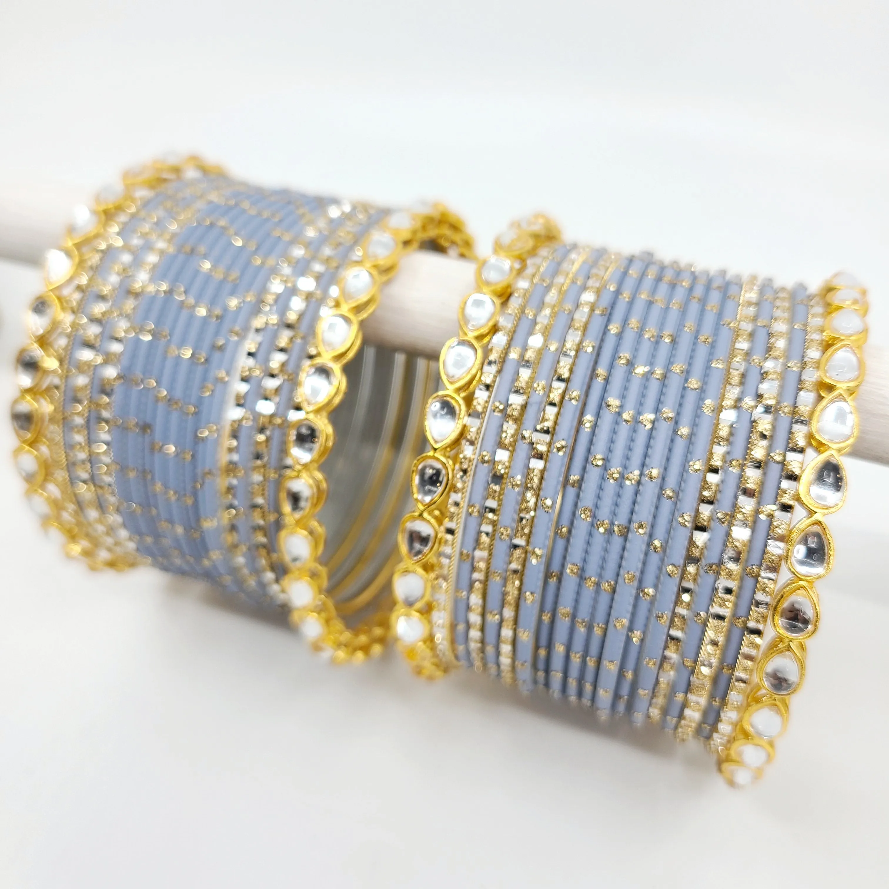 Pardeep Grey Bangle Set