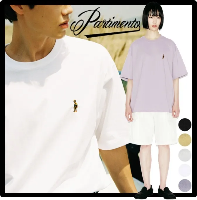 PARTIMENTO  |Unisex Street Style Logo T-Shirts