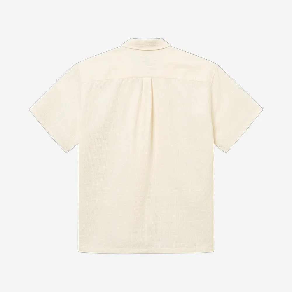 Peer Jacquard Vacation S/S Shirt - Cloud