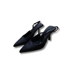 Pointed Toe Short Heel Sandals