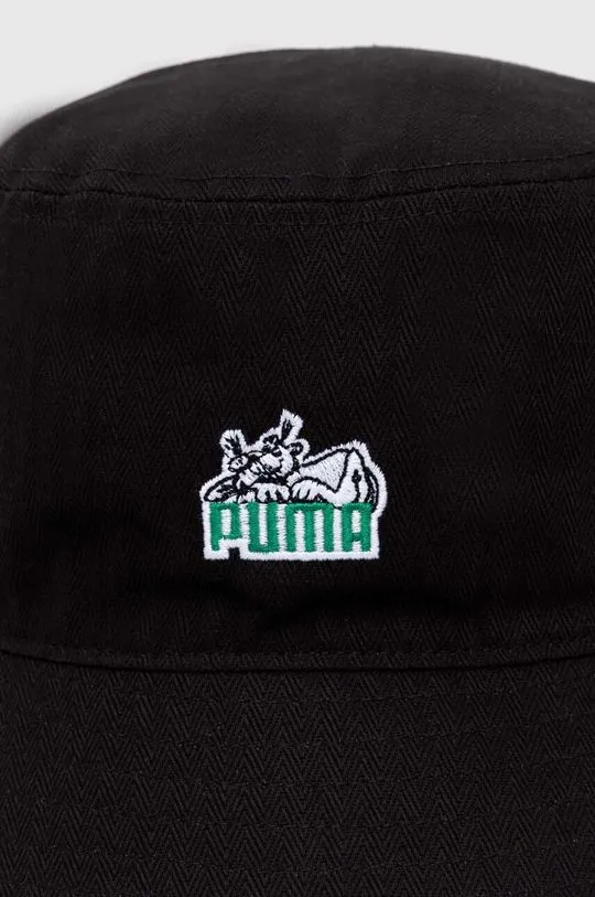 Puma cotton hat Skate Bucket black color 025133