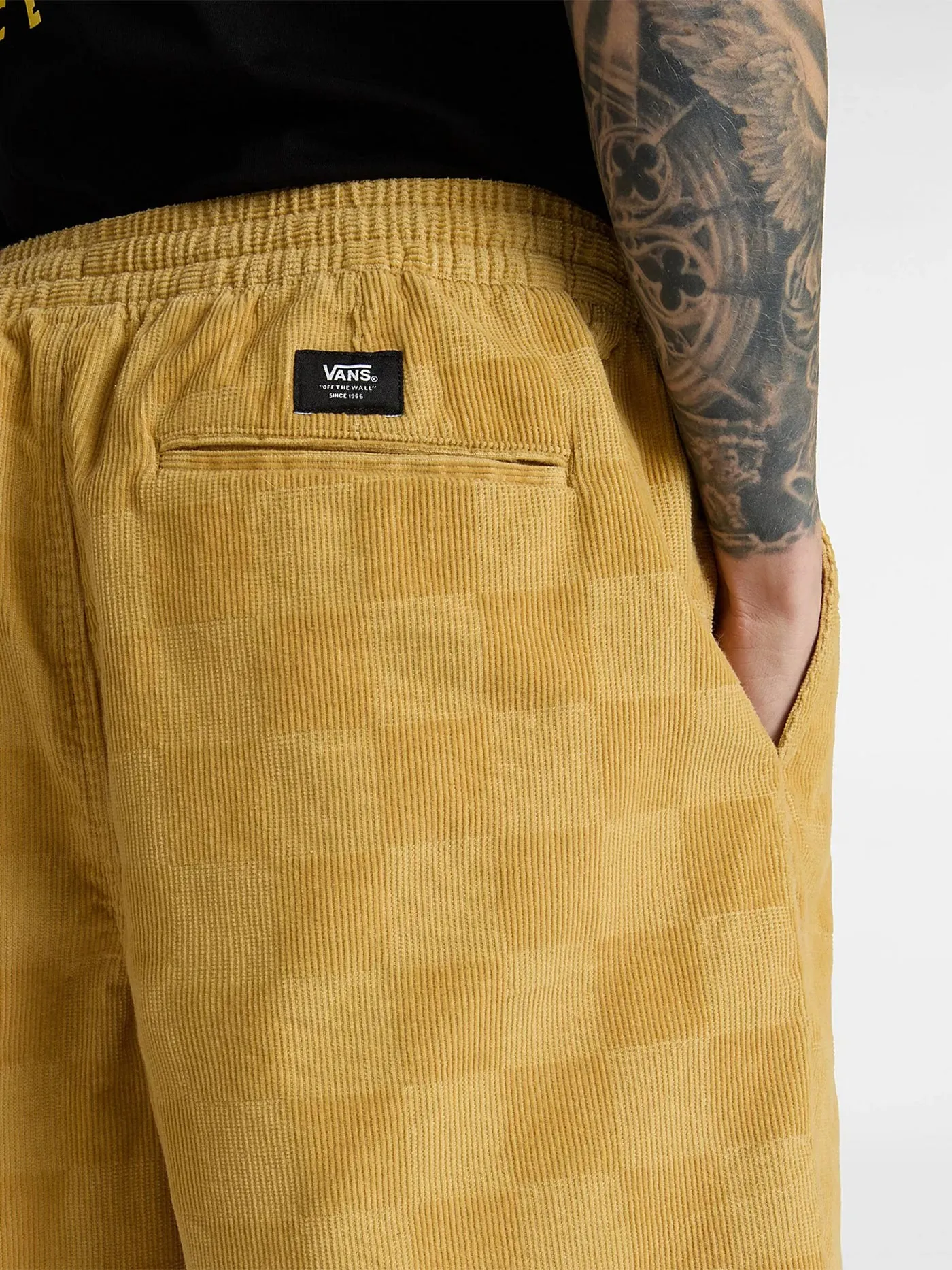 Range Checkerboard Cord Loose Shorts