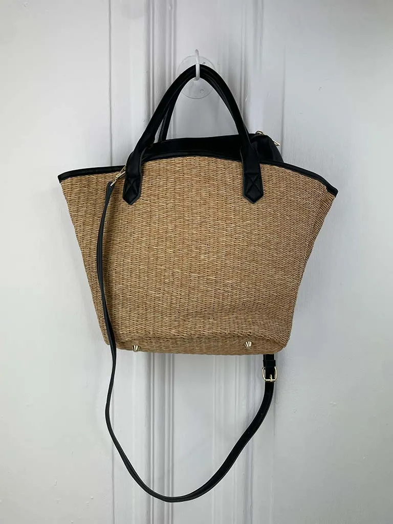 Rattan Bucket Bag - Black