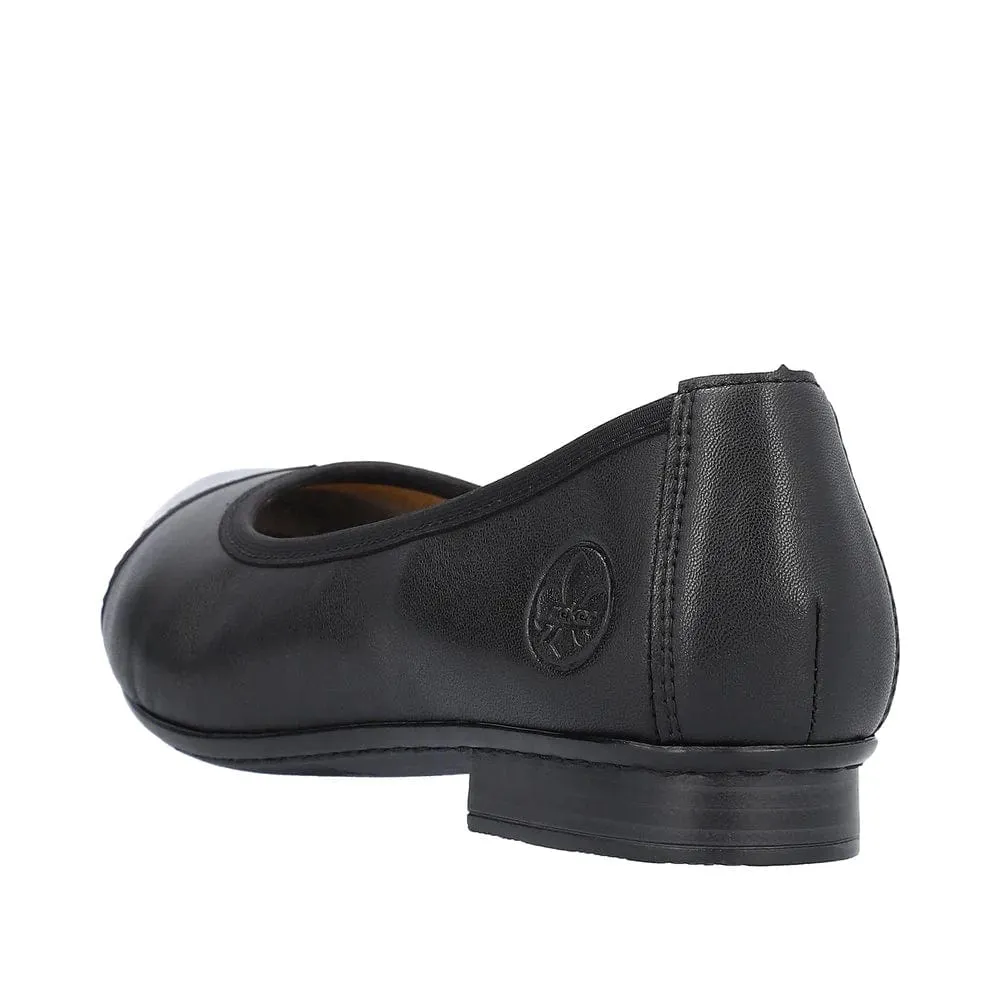 Rieker Black Slip On - 51998-00