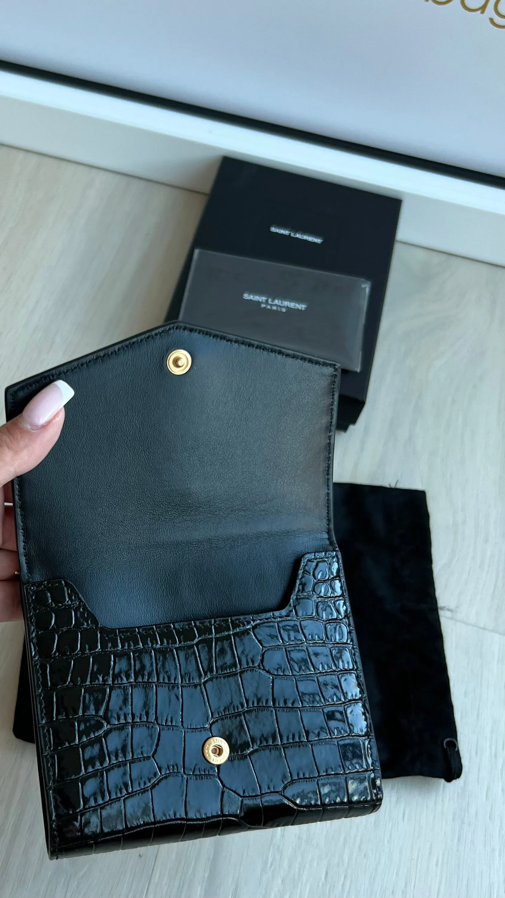 Saint Laurent Uptown Compact Wallet