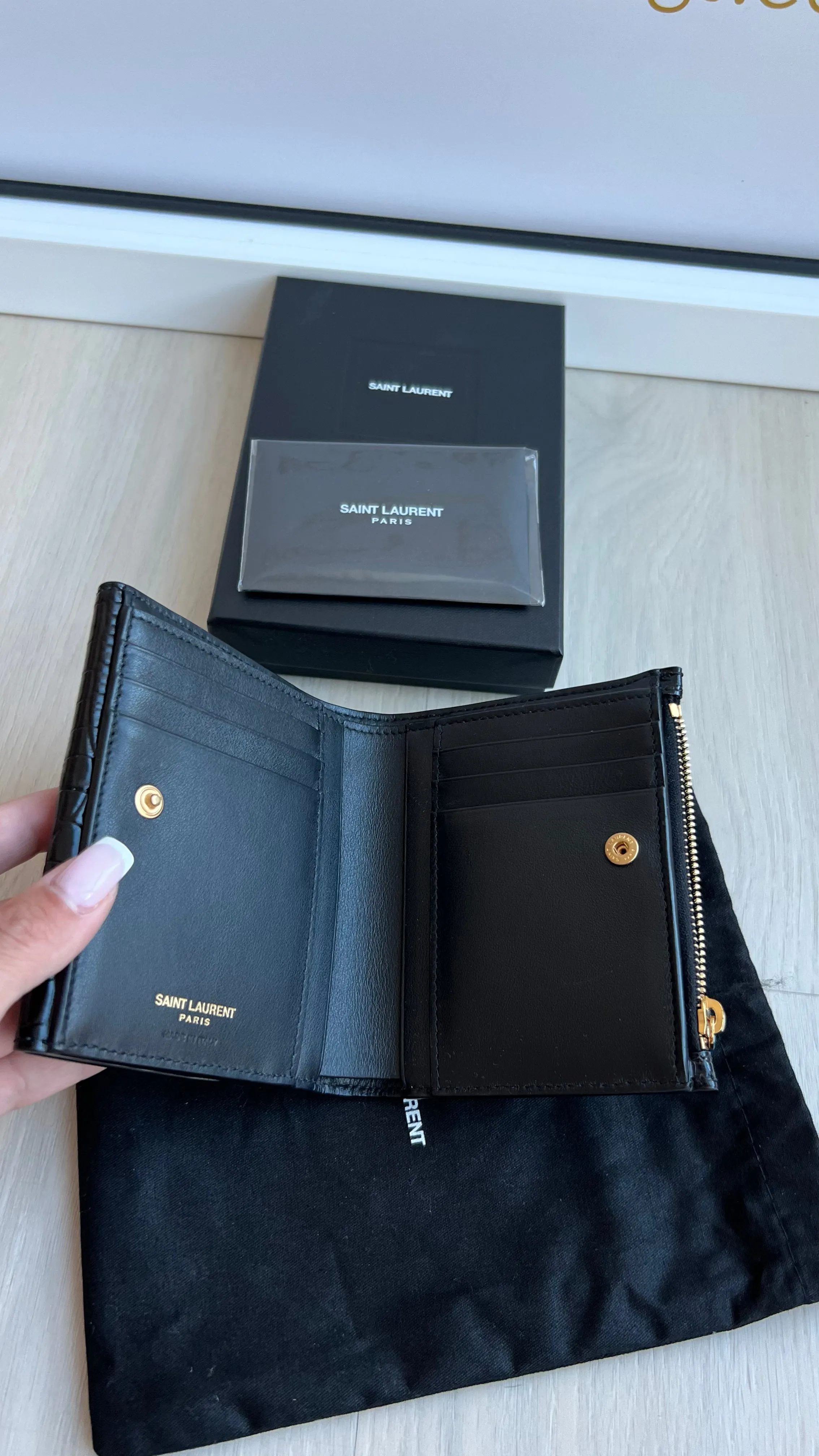 Saint Laurent Uptown Compact Wallet