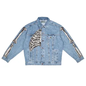 Skull Denim Blue Jacket Artifice.