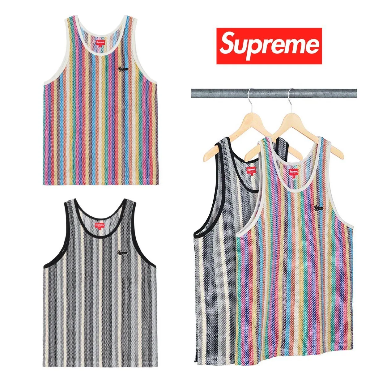 Supreme  |Unisex Street Style Tanks