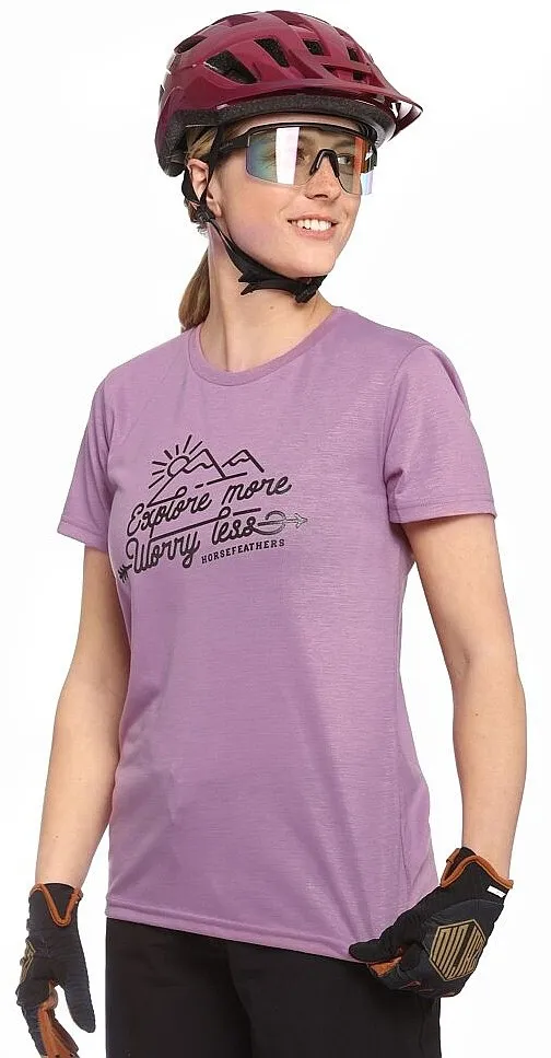 T-Shirt Horsefeathers Worry Less - Orchid - women´s