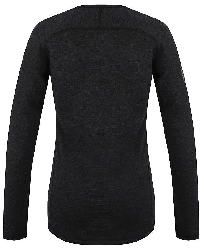 T-Shirt Husky Merino Merow LS - Black - women´s