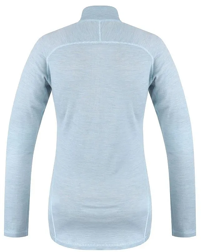 T-Shirt Husky Merino Merow Zip LS - Faded Mint - women´s