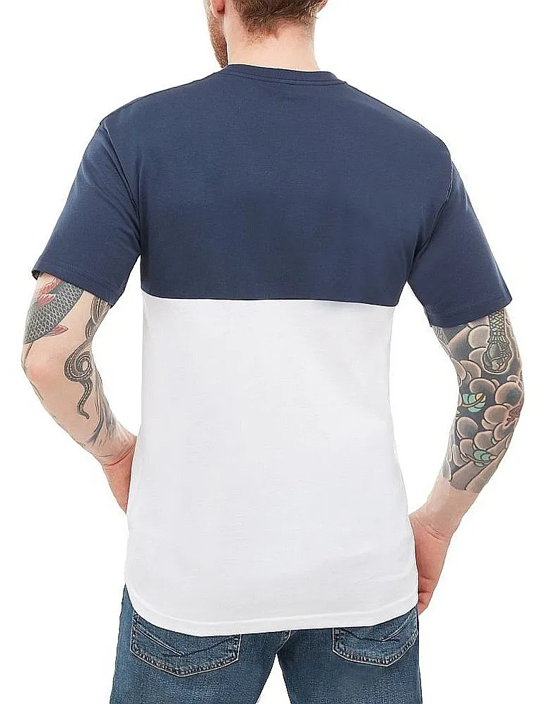 T-Shirt Vans Colorblock - White/Dress Blues - men´s