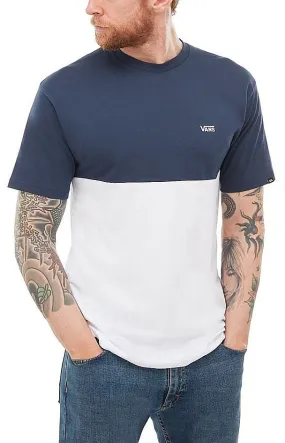 T-Shirt Vans Colorblock - White/Dress Blues - men´s