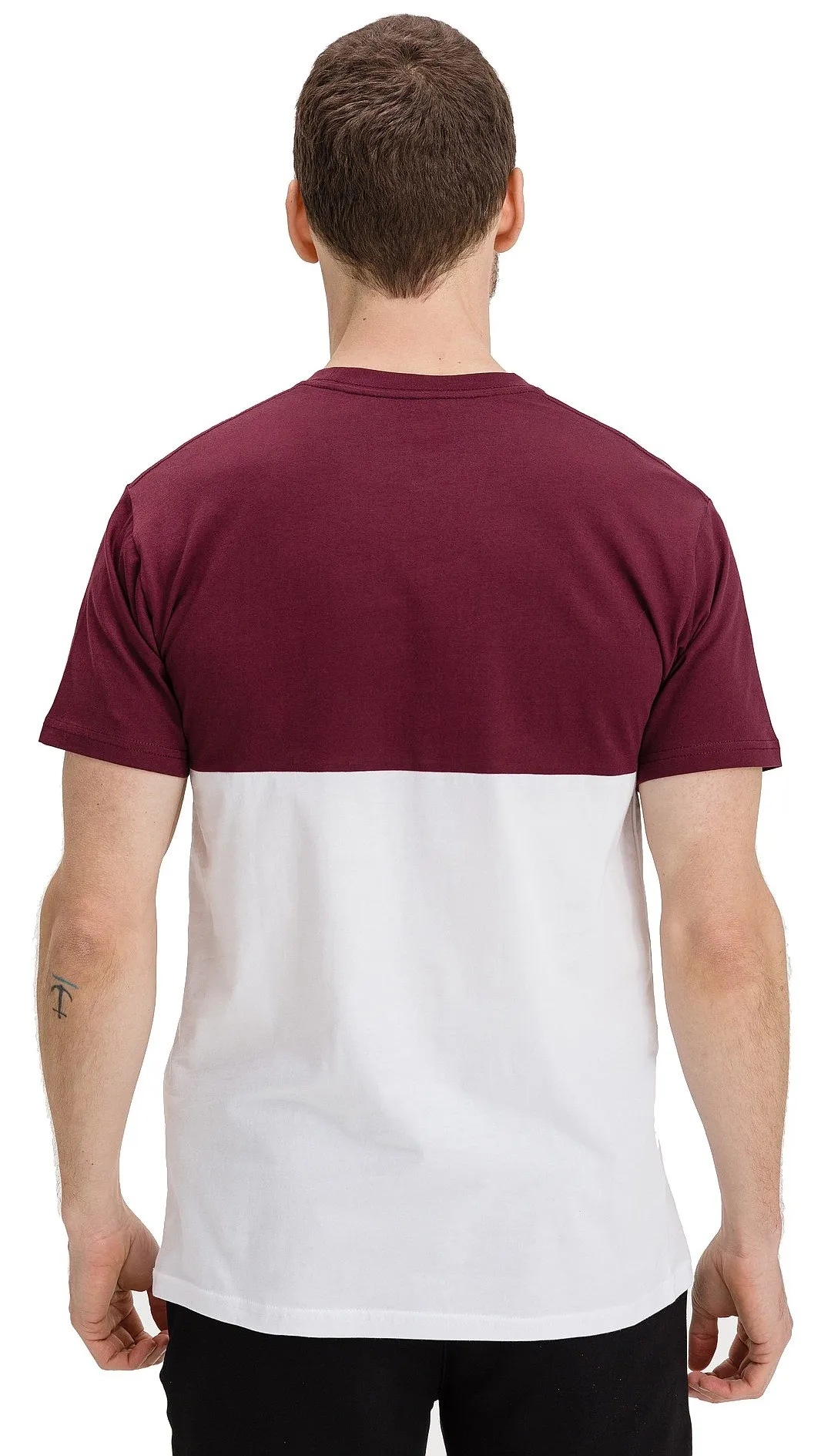 T-Shirt Vans Colorblock - White/Port Royale - men´s