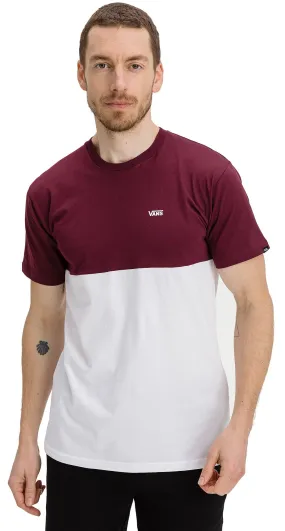 T-Shirt Vans Colorblock - White/Port Royale - men´s