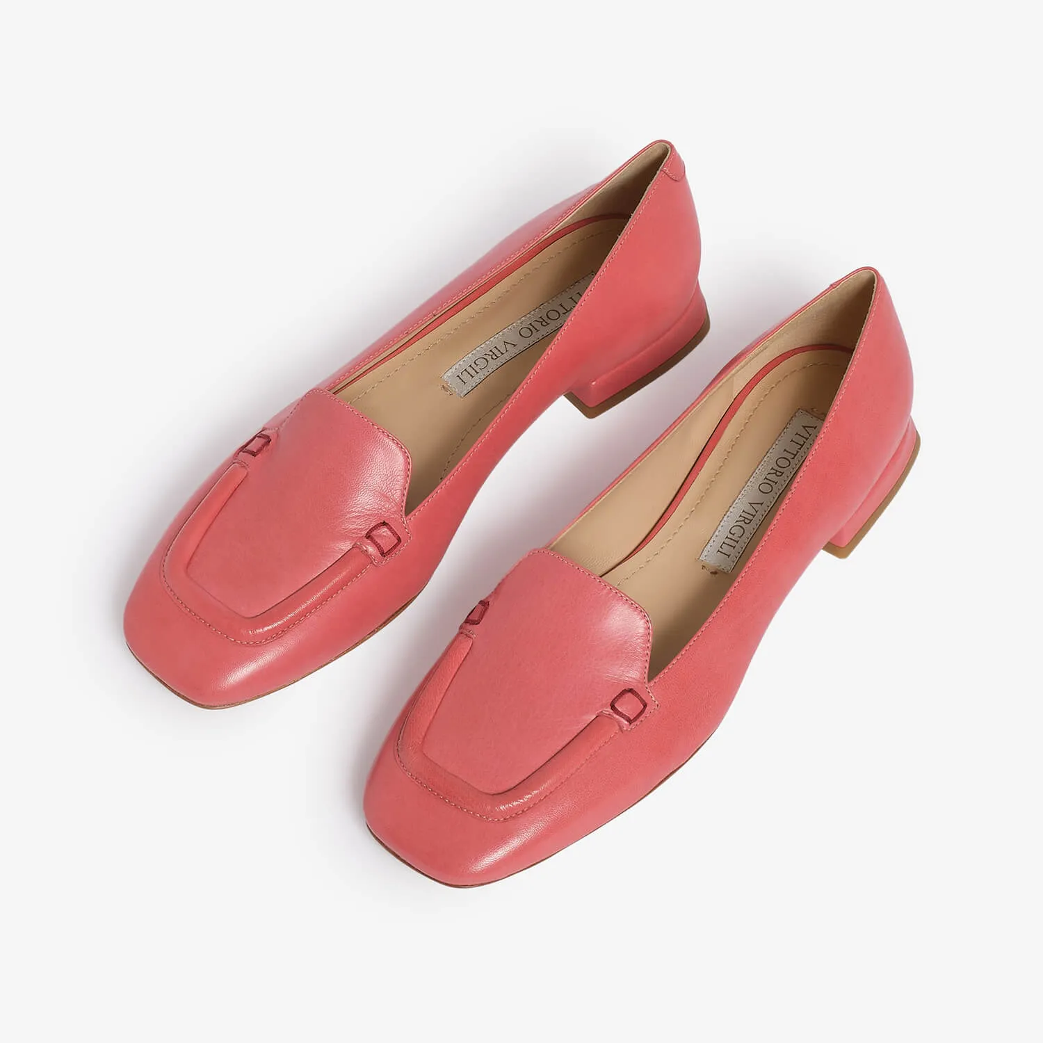 Tea rose women's leather loafer