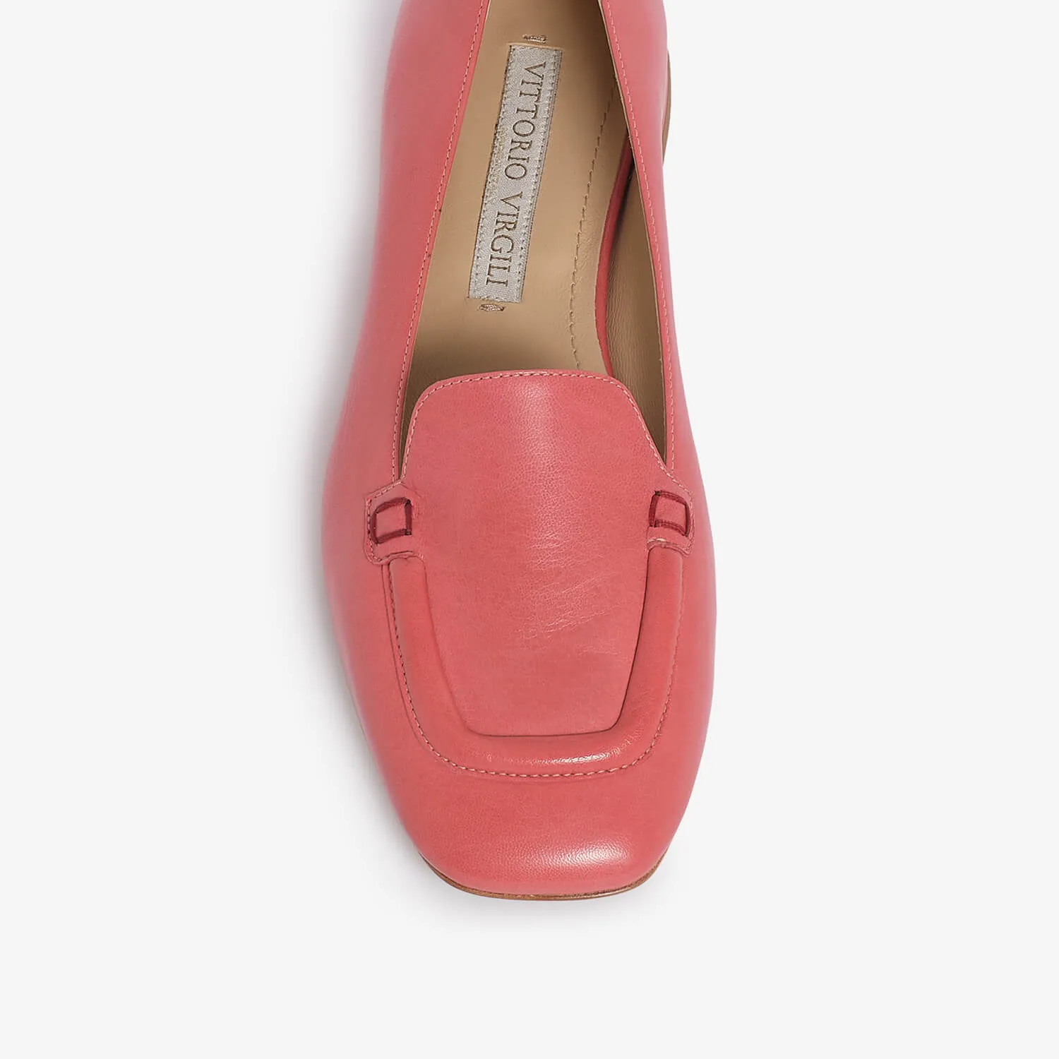 Tea rose women's leather loafer